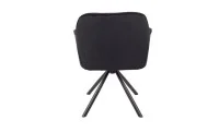 Scaun Living Tapitat KJC3849,  Negru 3