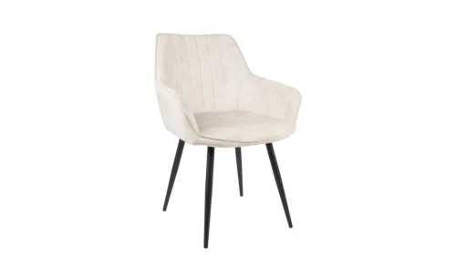 Set Masă Living Extensibilă Blat Ceramic KJT416 Alb-Cappuccino cu 4 Scaune KJC4343 Bej