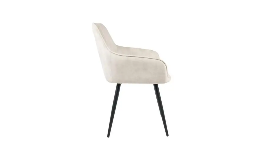 Set Masă Living Extensibilă Blat Ceramic KJT416 Alb-Cappuccino cu 4 Scaune KJC4343 Bej 4