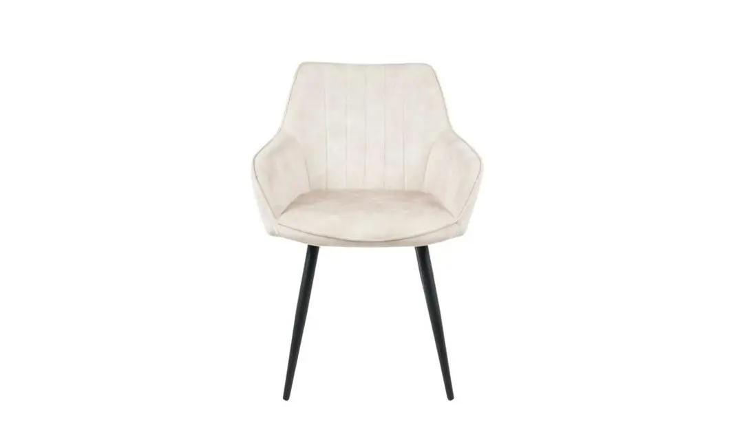 Set Masă Living Extensibilă Blat Ceramic KJT416 Alb-Cappuccino cu 4 Scaune KJC4343 Bej 2