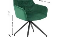 Scaun Living Tapitat KJC4345 Verde