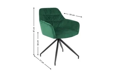 Scaun Living Tapitat KJC4345 Verde