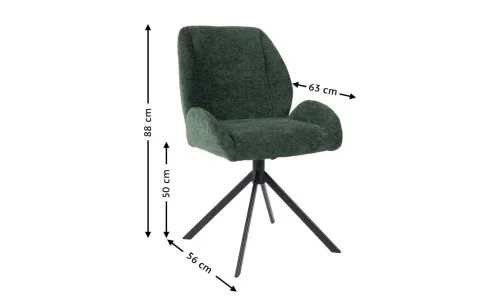 Set Masă Living Extensibilă Blat Ceramic KJT416 Alb-Cappuccino cu 4 Scaune KJC4347 Verzi