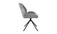 Set Masă Living Extensibilă Blat Ceramic KJT416 Alb-Cappuccino cu 4 Scaune KJC4347 Gri 7