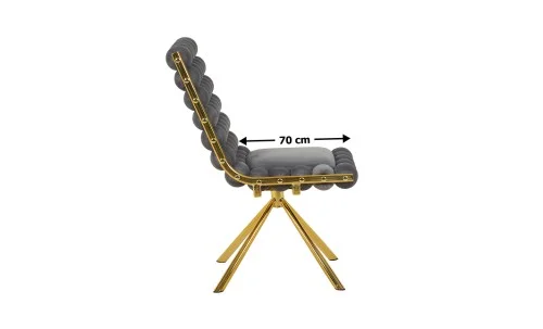 Scaun Living Tapițat KJC5403 Gri