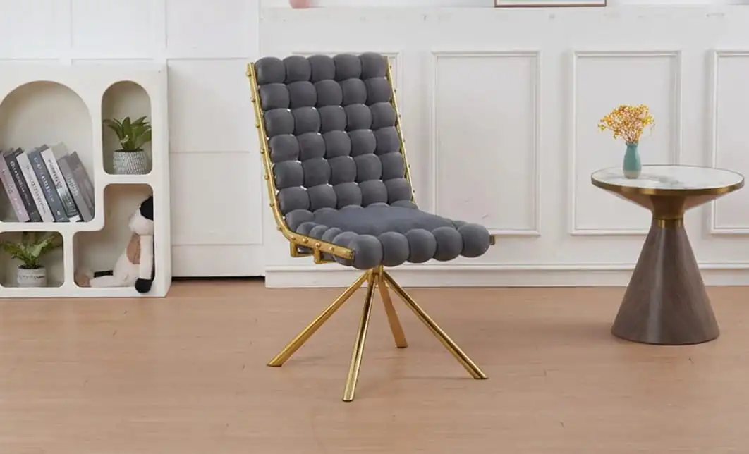 Scaun Living Tapițat KJC5403 Gri