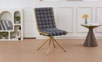 Scaun Living Tapițat KJC5403 Gri