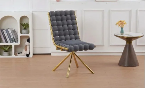 Scaun Living Tapițat KJC5403 Gri