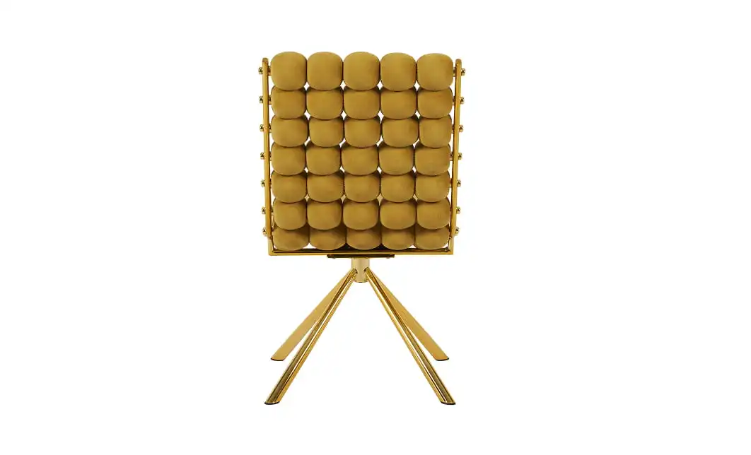 Scaun Living Tapițat KJC5403 Muștar 6