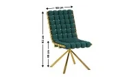 Scaun Living Tapițat KJC5403 Verde