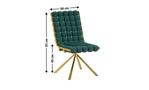 Scaun Living Tapițat KJC5403 Verde