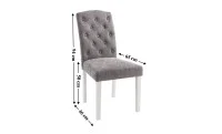 Scaun Living KJCLM056 Gri/Alb 1