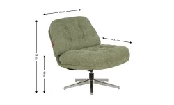 Scaun Rotativ LCM0101AS Verde