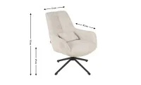 Scaun Living Rotativ LCM0102AS Bej