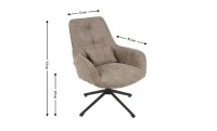 Scaun Living Rotativ LCM0102AS Maro 1