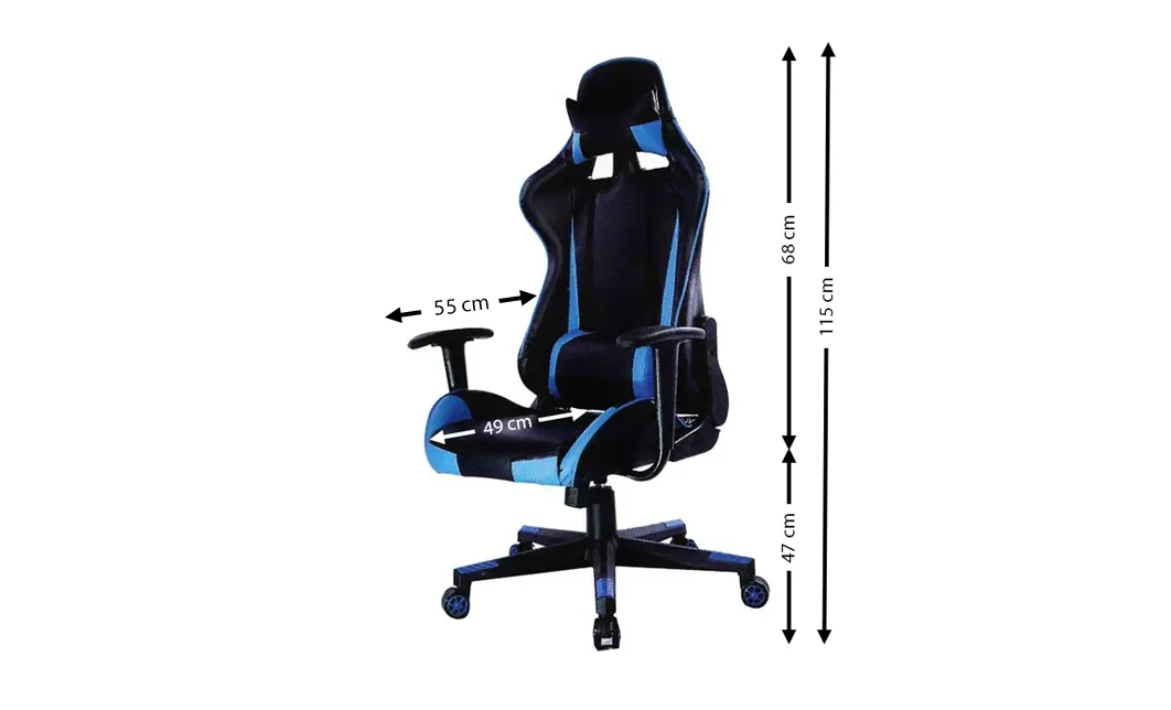 Scaun Gaming OC141 Albastru + Negru 1