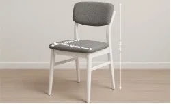 Scaun Palmdale Alb