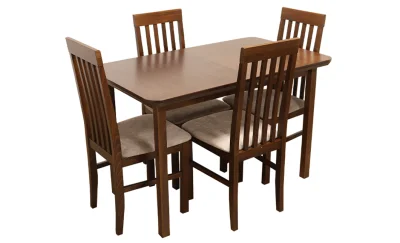 Set Masă Living Max 4 nuc cu 4 Scaune Nilo I 18A