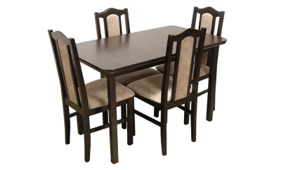 Set Masă Living Max 4 wenge cu 4 Scaune Boss II 18A
