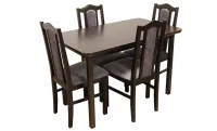 Set Masă Living Max 4 wenge cu 4 Scaune Boss II 24Z