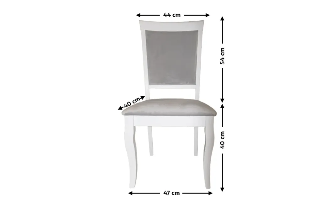 Set Masă Living Extensibilă Olivia Alb cu 4 Scaune Aberden