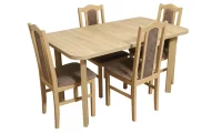 Set Masă Living Wenus 2P cu 4 Scaune Boss II