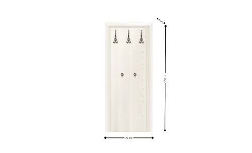 Cuier Modular Hol Koen 2 Alb/Sonoma
