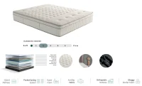 Set Pat Tapitat cu Saltea Bella Grey 140x200