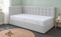 Pat Tapițat de Colț Claudia 120x200, Lemon 05, Gri Deschis