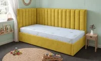 Pat Tapițat de Colț Klaus 120x200, Lemon 43, Galben Muștar