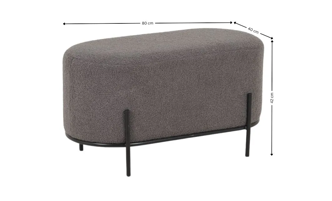 Taburet KJP246, Gri 3