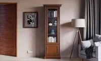 Vitrină Living Sonata 1DP cu 1 Ușă, Nuc / Maro  5